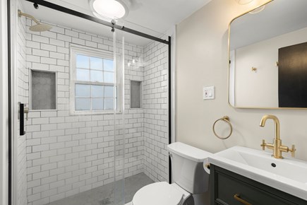 Dennis Cape Cod vacation rental - Newly renovated bathroom with large, walk-in shower.