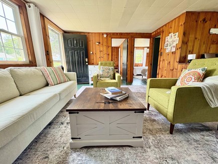 Dennis Cape Cod vacation rental - Living room with new couch and comfortable, new recliners