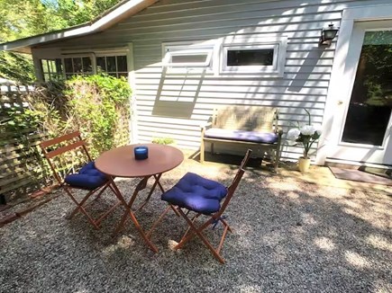 Woods Hole Cape Cod vacation rental - Outdoor Seating Area<br/>