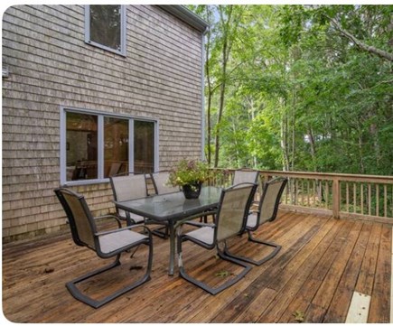 West Yarmouth, off Buck Island Cape Cod vacation rental - Back Deck.
