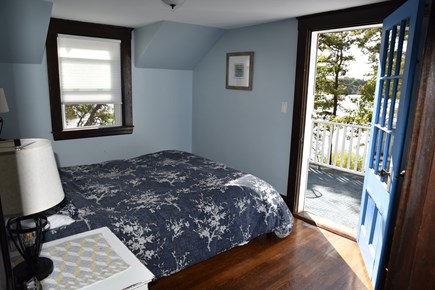 Bourne Cape Cod vacation rental - Queen bed with roof deck overlooking pond