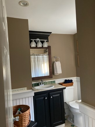 South Yarmouth Cape Cod vacation rental - Master bath with stand up shower across from thrown.