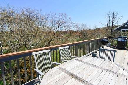 Truro Cape Cod vacation rental - Large Deck with Grill, table and chairs for outside entertaining!