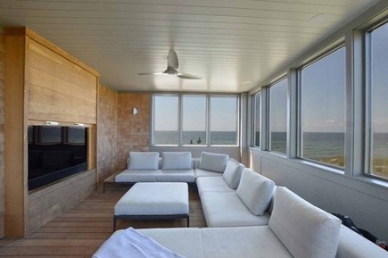 Falmouth Cape Cod vacation rental - Porch with comfortable seating and dining space