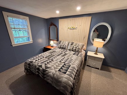 Truro Cape Cod vacation rental - Primary Bedroom with Custom Headboard