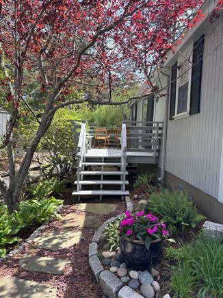 Truro Cape Cod vacation rental - Walkway to deck off of the living room<br/>