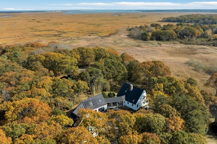 West Barnstable Cape Cod vacation rental - Aerial view (meadow views