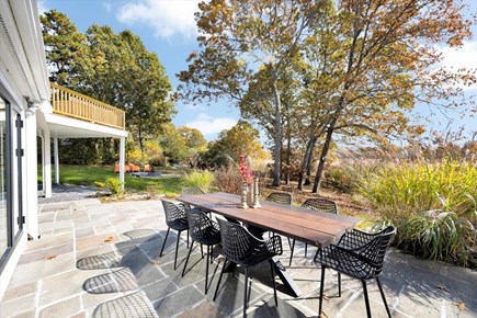 West Barnstable Cape Cod vacation rental - Patio/ large backyard with Marshview