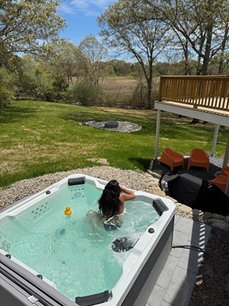 West Barnstable Cape Cod vacation rental - Hot tub with the meadow view