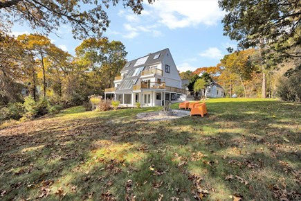 West Barnstable Cape Cod vacation rental - Yard, patio, deck,  fire-pit & Hot tub