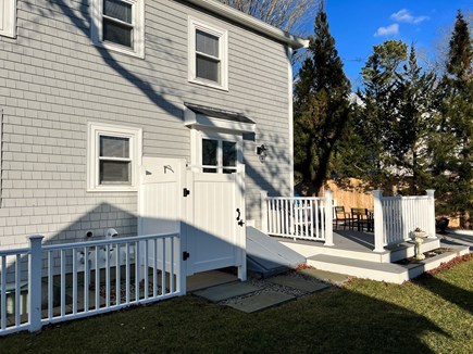 Falmouth Cape Cod vacation rental - Fenced in back yard with outdoor shower