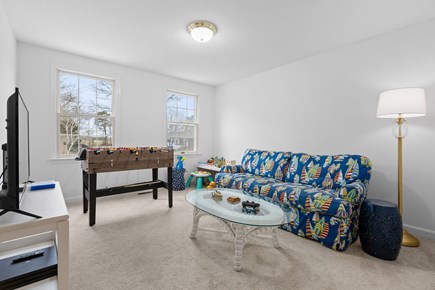 Chatham Cape Cod vacation rental - Playroom with foosball table, game console, games & toys.