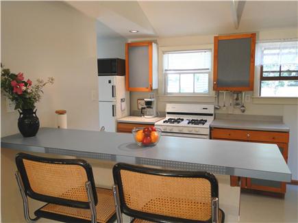 North Eastham Cape Cod vacation rental - Galley kitchen with breakfast bar