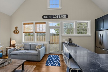 East Orleans Cape Cod vacation rental - Great kitchen & living room seating.