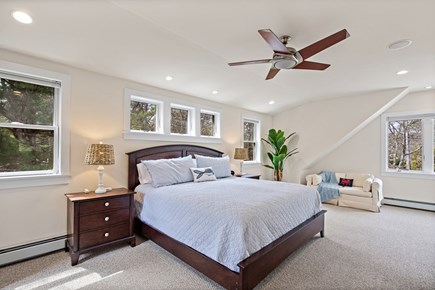 Eastham Cape Cod vacation rental - Primary with King bed, large walk-in closet & sitting area