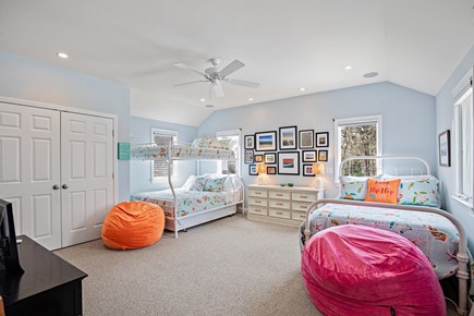 Eastham Cape Cod vacation rental - Full-size bed over a queen bunkbed, a twin trundle, and full bed