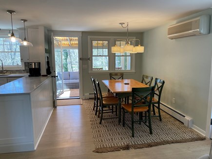 Harwich  Cape Cod vacation rental - Dining room leading to screened in porch