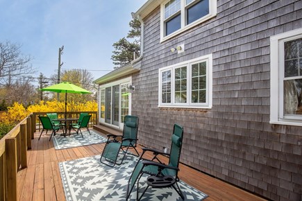Dennis Cape Cod vacation rental - The perfect sunny back deck