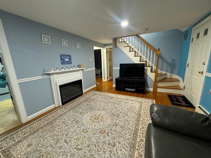 Sandwich Cape Cod vacation rental - Living room with fireplace.
