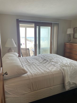 Dennis Cape Cod vacation rental - Queen bedroom with slider to back deck