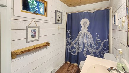 Wellfleet Cape Cod vacation rental - First floor bathroom with tub and shower