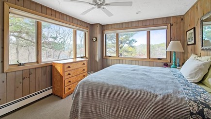 Wellfleet Cape Cod vacation rental - Lower level bedroom with king bed and ensuite bathroom
