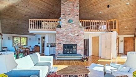 Wellfleet Cape Cod vacation rental - Main living area with loft above