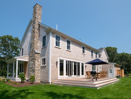 East Sandwich Cape Cod vacation rental - Back deck.