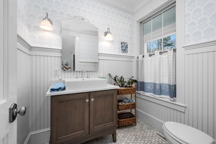 East Sandwich Cape Cod vacation rental - Bathroom on 1st floor.