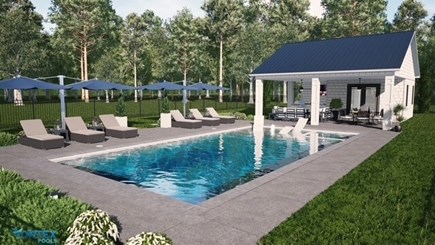 East Sandwich Cape Cod vacation rental - Private pool and pool house.