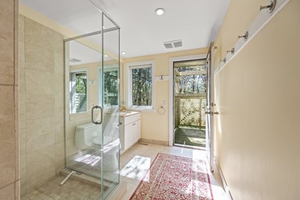 Truro Cape Cod vacation rental - Full Bath on First Floor with Door Out to Outdoor Shower