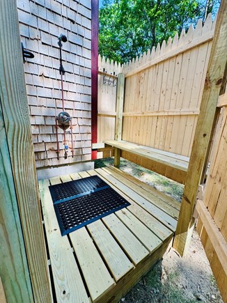 Mashpee Cape Cod vacation rental - Inside of outdoor shower