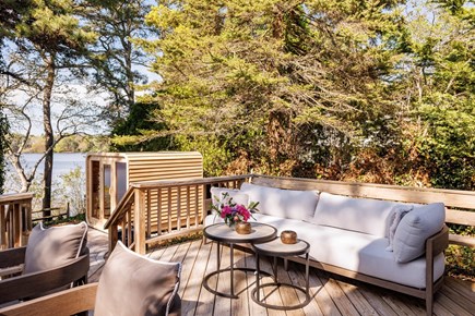 Harwich Cape Cod vacation rental - Large Restoration Hardware couch for your morning coffee….