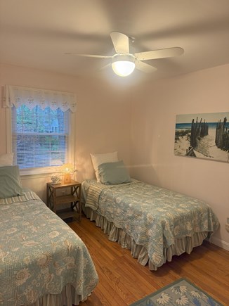Falmouth, New Silver Beach Cape Cod vacation rental - Twin beds in sunny bedroom with large closet.