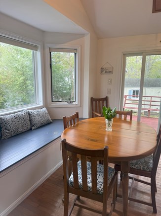 Falmouth, New Silver Beach Cape Cod vacation rental - Eat in kitchen, oversized window seat perfect for morning coffee!