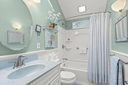 Falmouth, New Silver Beach Cape Cod vacation rental - Skylight updated bathroom, very clean!