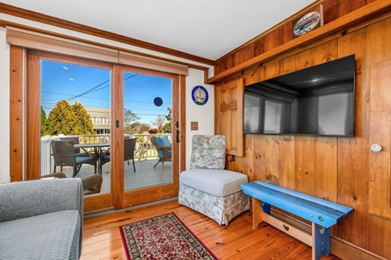 Sandwich Cape Cod vacation rental - TV in sunroom