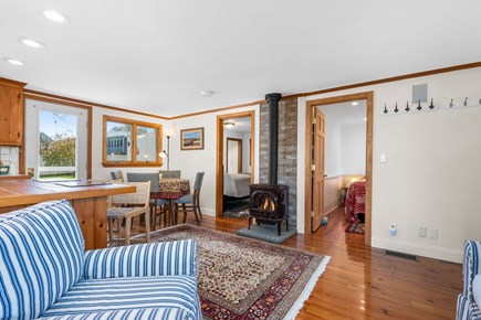 Sandwich Cape Cod vacation rental - Seating area looking into the bedrooms