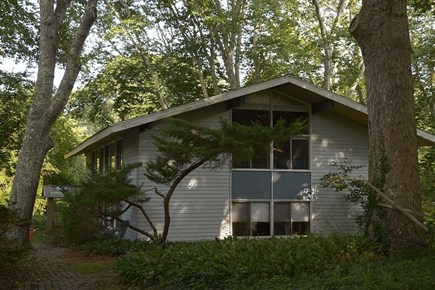 Woods Hole Cape Cod vacation rental - Side of home facing the driveway