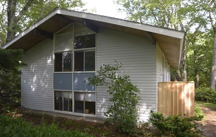 Woods Hole Cape Cod vacation rental - Outdoor shower on the right