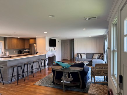Falmouth, Acapesket Cape Cod vacation rental - Open Living room into the kitchen
