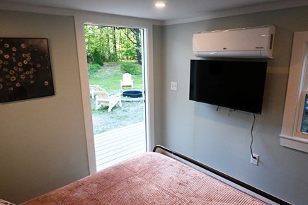 East Sandwich Cape Cod vacation rental - Bedroom #1 with private exit to back yard and outdoor shower