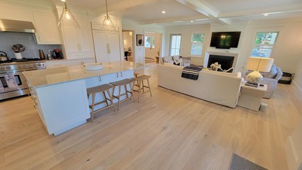 Chatham, Fox Point Cape Cod vacation rental - View from Dining Table, looking towards Kitchen and Living Room
