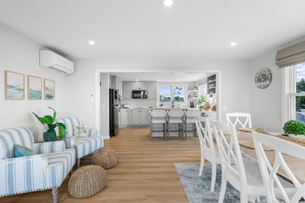 East Sandwich Cape Cod vacation rental - View of the kitchen from the dining and sitting area
