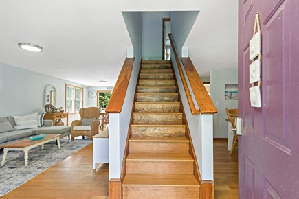 Brewster Cape Cod vacation rental - Cape-style stairs to the upper floor