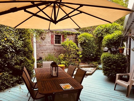 Provincetown Cape Cod vacation rental - Private back deck