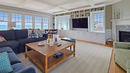 East Falmouth Cape Cod vacation rental - Living room with comfortable seating and flat screen TV