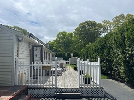 Yarmouth Cape Cod vacation rental - Spacious furnished deck off the kitchen.