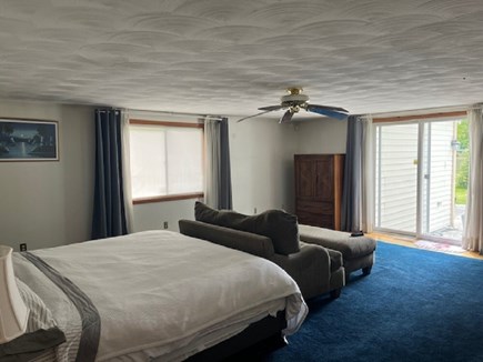 Yarmouth Cape Cod vacation rental - Master King bedroom with sliders to patio.