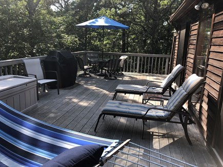Truro Cape Cod vacation rental - Large deck with Weber gas grill, table for 6